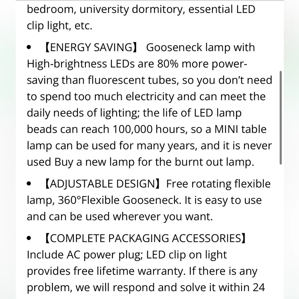 White Flexible LED Desk Lamp